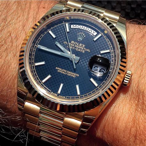 rolex oyster perpetual day date blue|rolex oyster date value.